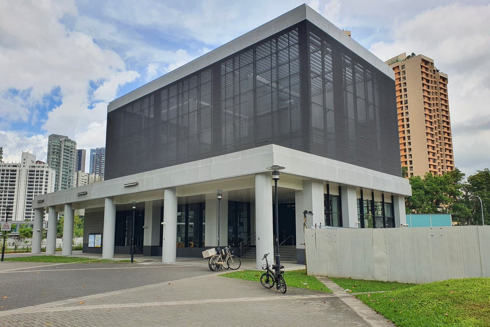 Exit 1 of Great World MRT station on the Thomson-East Coast Line, on River Valley Road